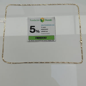 CADENA TEJIDO 3X1 14K 60 CM 5.6 GR (NUEVO)