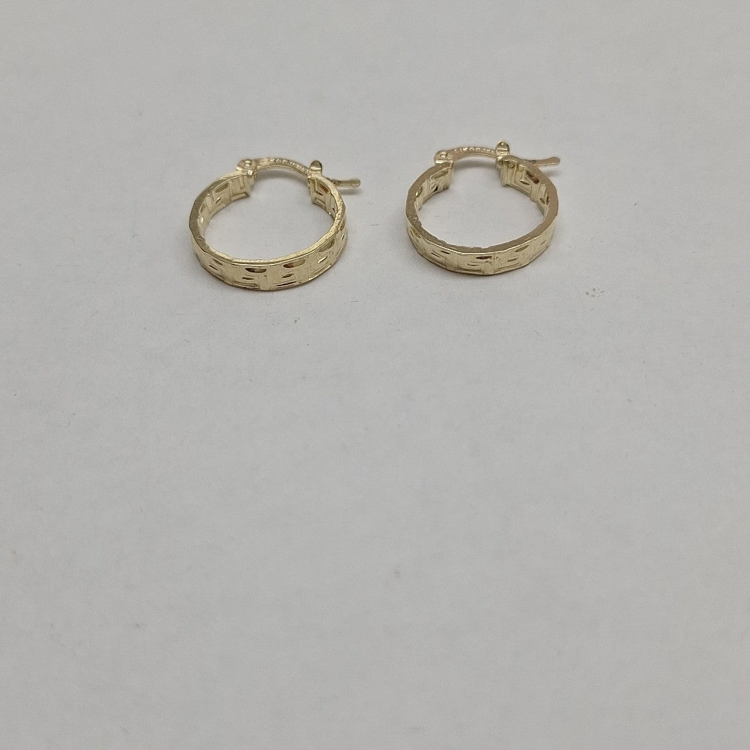 ARETES ARRACADAS FIG GRECAS 14K 1.8 GR (NUEVO)