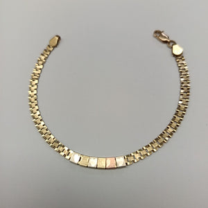 PULSERA ORO COMBINADO 10 K 3.3 GRMS (SEMINUEVO)