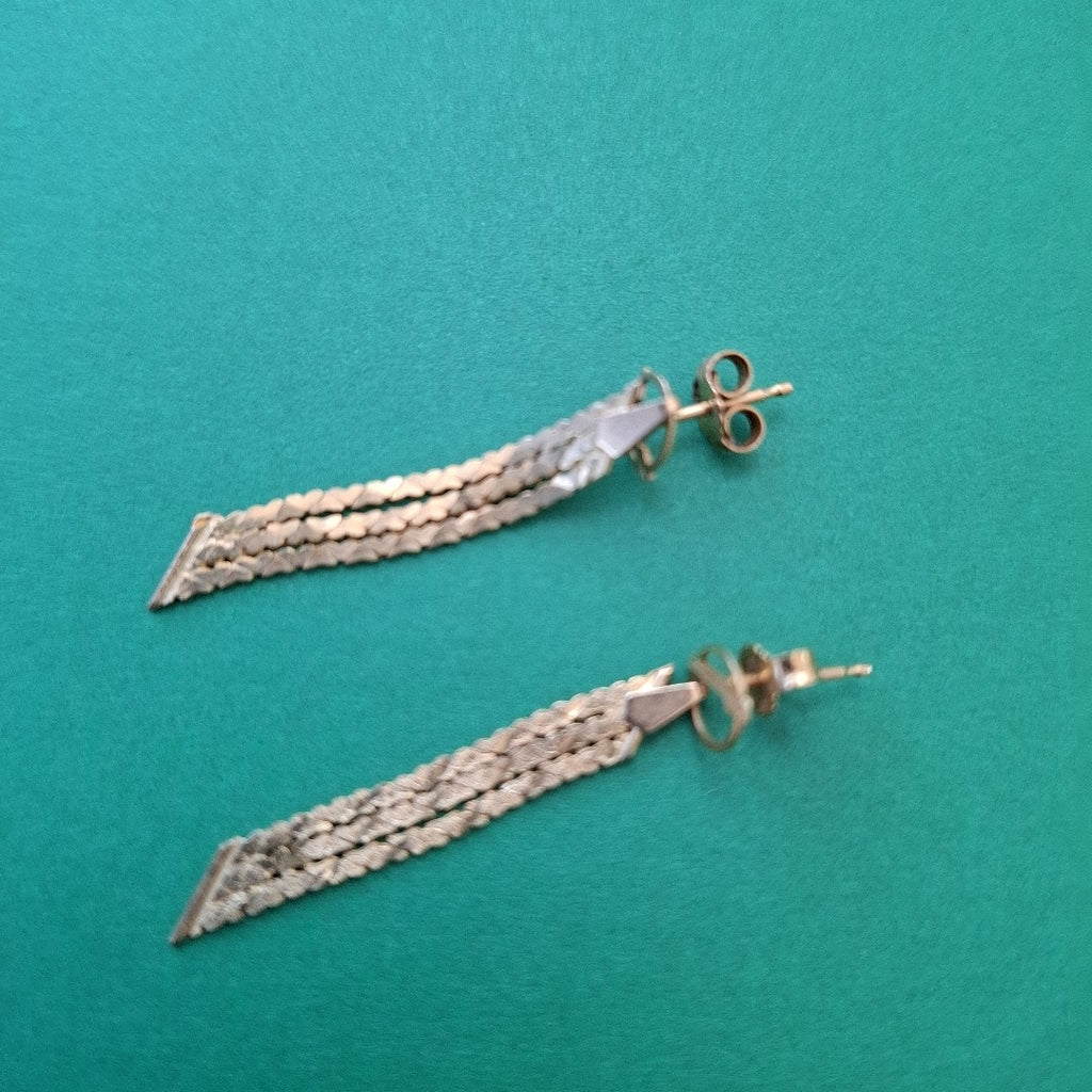 ARETES PAR ORO 14 K 1,80 GRMS (SEMINUEVO)
