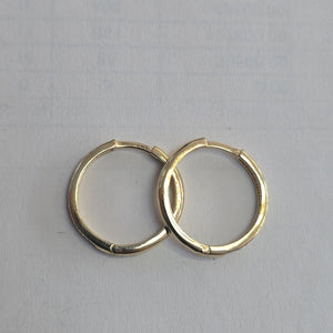 ARETES ARRACADAS C CIRCONIAS 14K 2 GR (NUEVO)