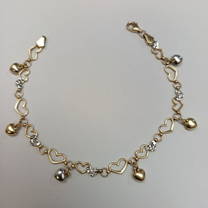 PULSERA ORO,ORO BLANCO 14 K 5,90 GRMS (SEMINUEVO)