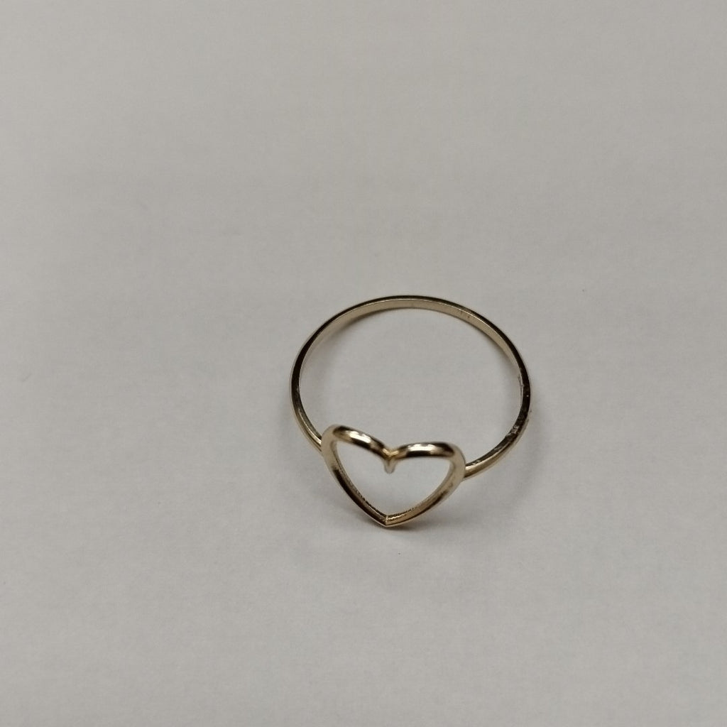 ANILLOS ANILLITO FIG CORAZON 10K TALLA 8 0.8 GR (NUEVO)