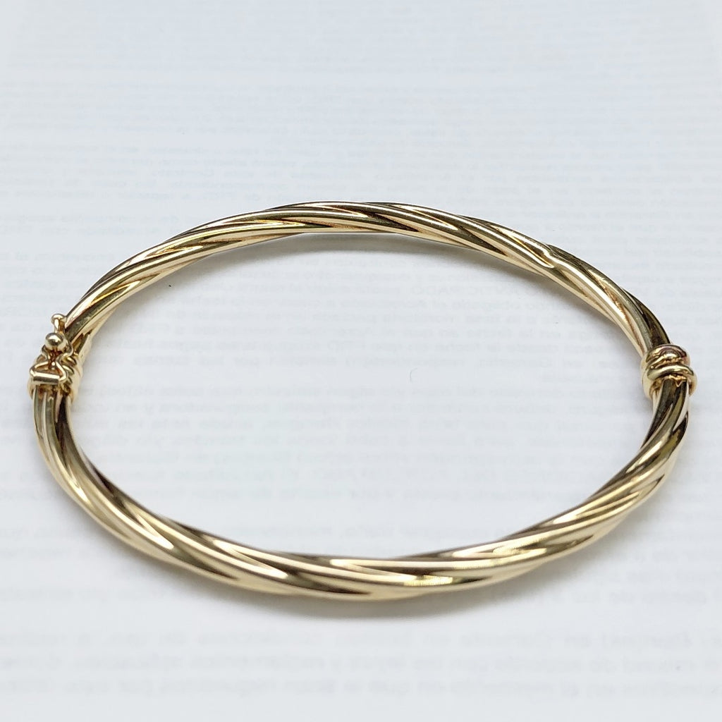 PULSERA RIGIDA ORO 14 K 5,20 GRMS (SEMINUEVO)
