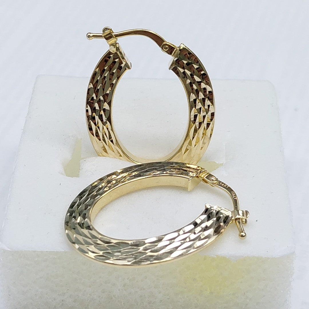 ARRACADAS PAR ORO 14 K 2,60 GRMS (SEMINUEVO)