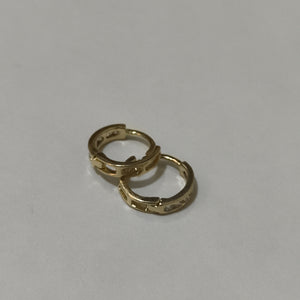 ARETES ARRACADA C CIRCONIAS 14K 1.2 GR (NUEVO)