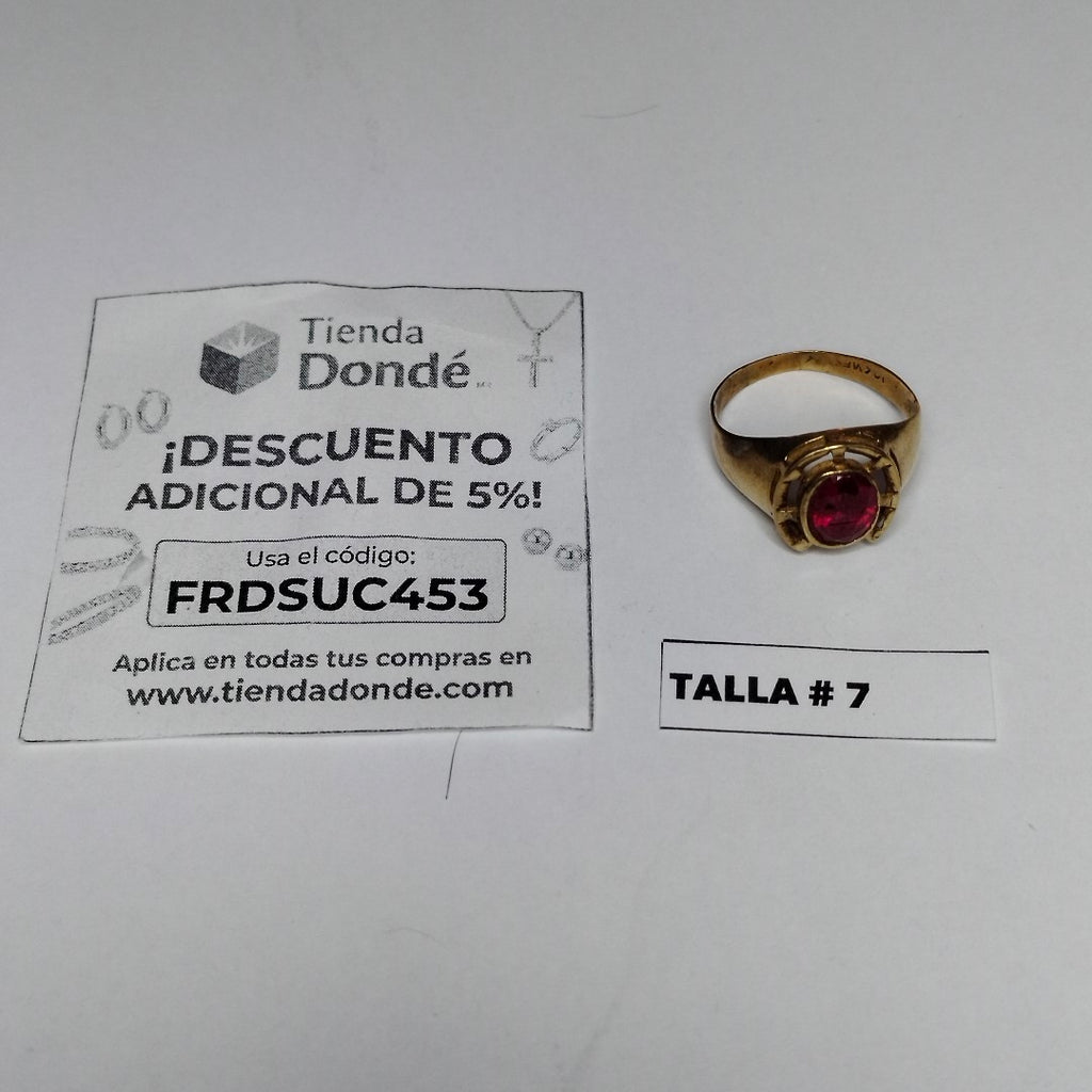 ANILLO ORO 10 K 2.3 GRMS (SEMINUEVO)