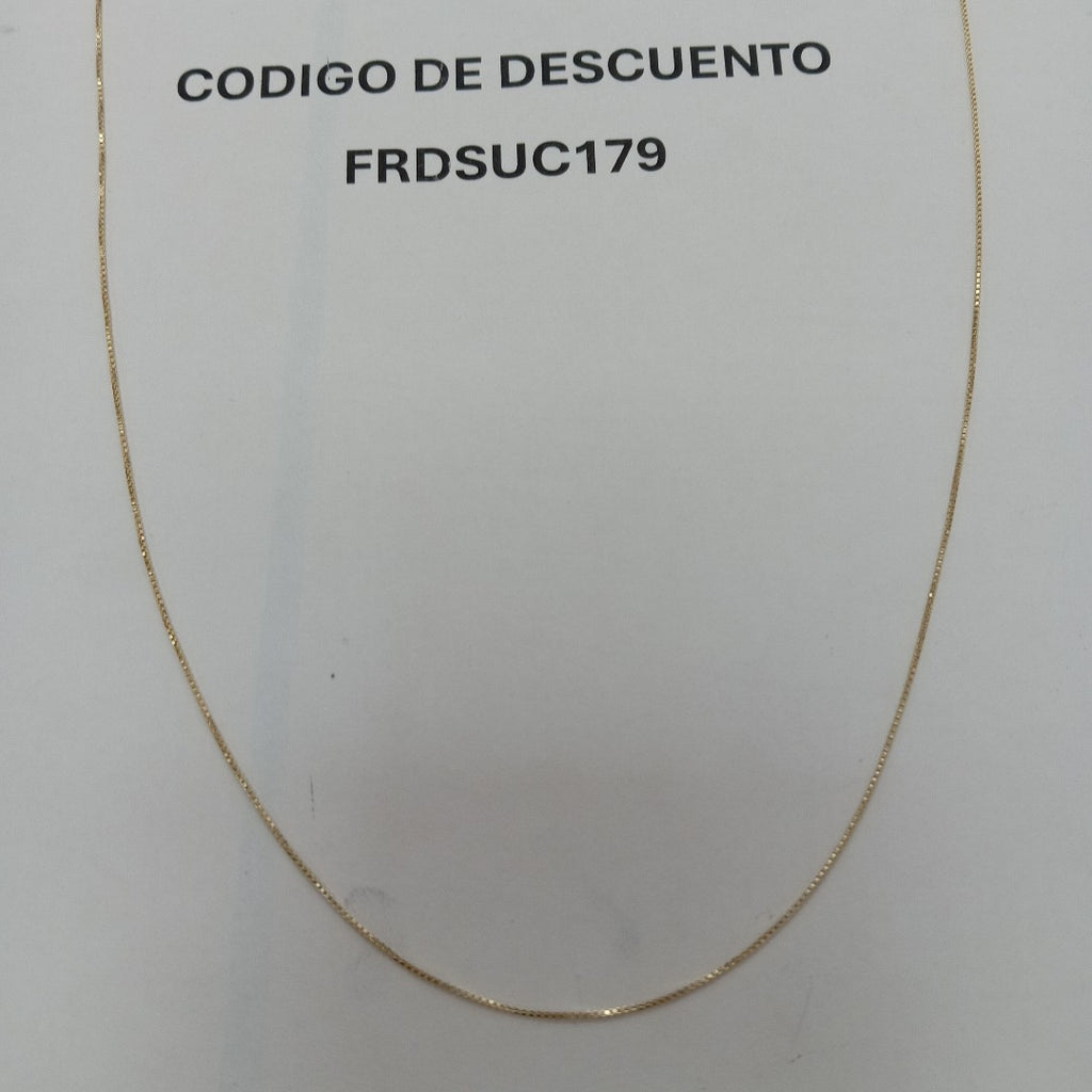 CADENA VENECIANO 14K 50 CM 1.6 GR (NUEVO)