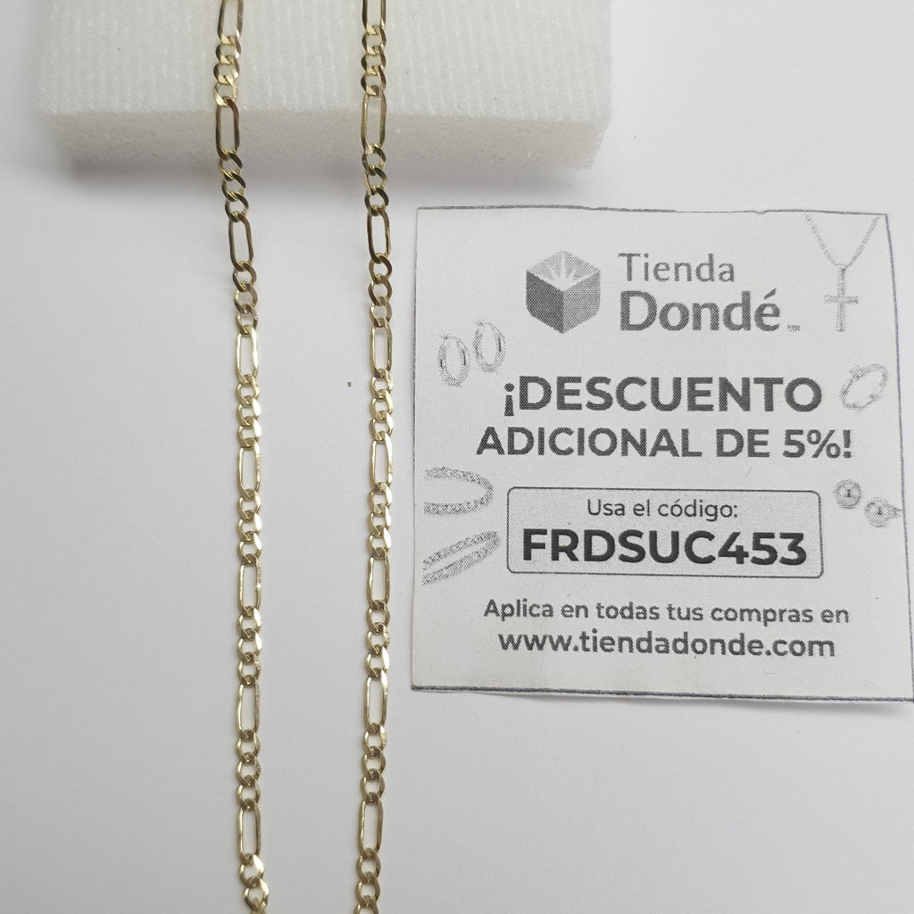 CADENA 3X1 14K 60 CM 5.4 GR (NUEVO)