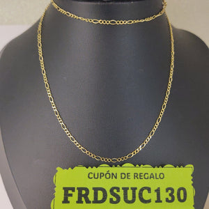 CADENA TEJIDO 3X1 14K 55 CM 2.3 GR (NUEVO)