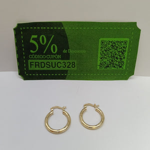 ARETES ARRACADAS 14K 2.7 GR (NUEVO)