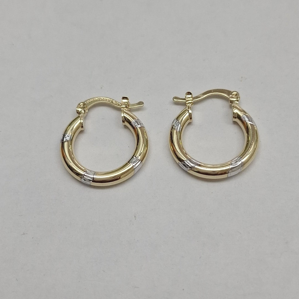 ARETES ARRACADAS COMBINADAS 14K 1.6 GR (NUEVO)