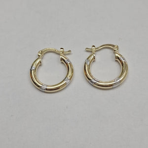 ARETES ARRACADAS COMBINADAS 14K 1.6 GR (NUEVO)