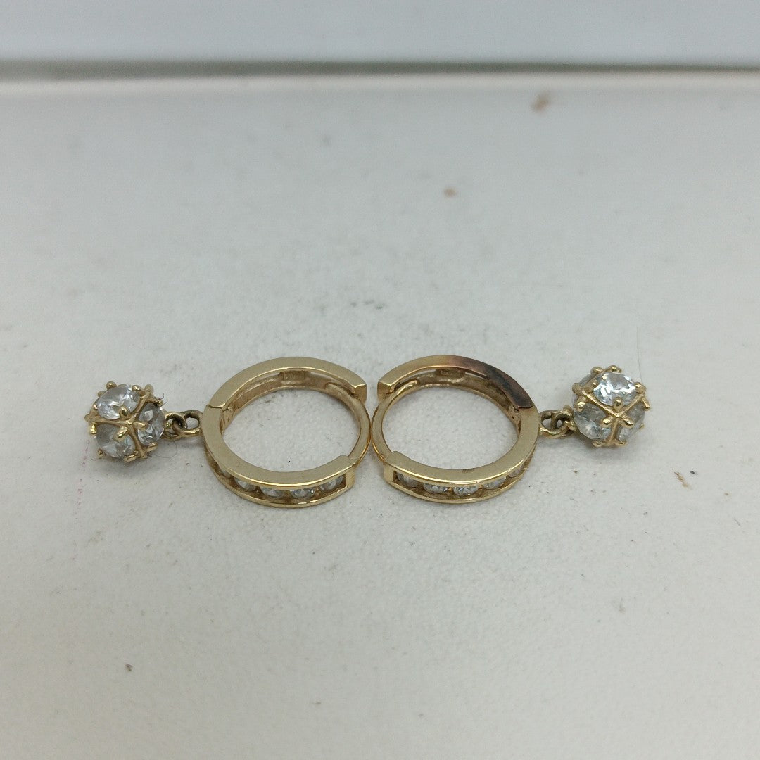 ARRACADAS PAR ORO 14 K 2,30 GRMS (SEMINUEVO)