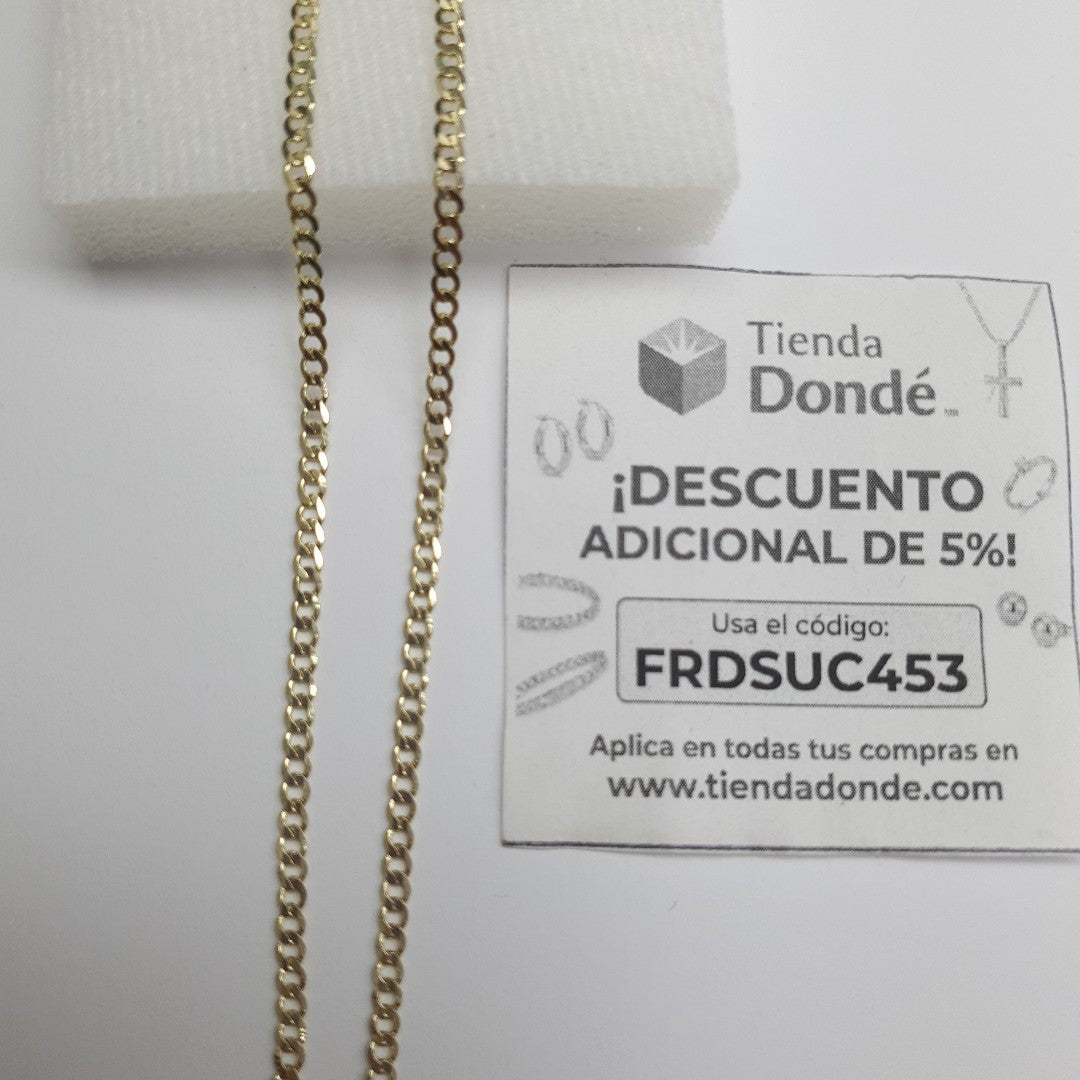 CADENA BARBADA 10K 50 CM 4.5 GR (NUEVO)