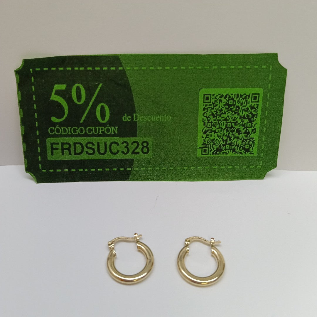 ARETES ARRACADAS 14K 1.6 GR (NUEVO)