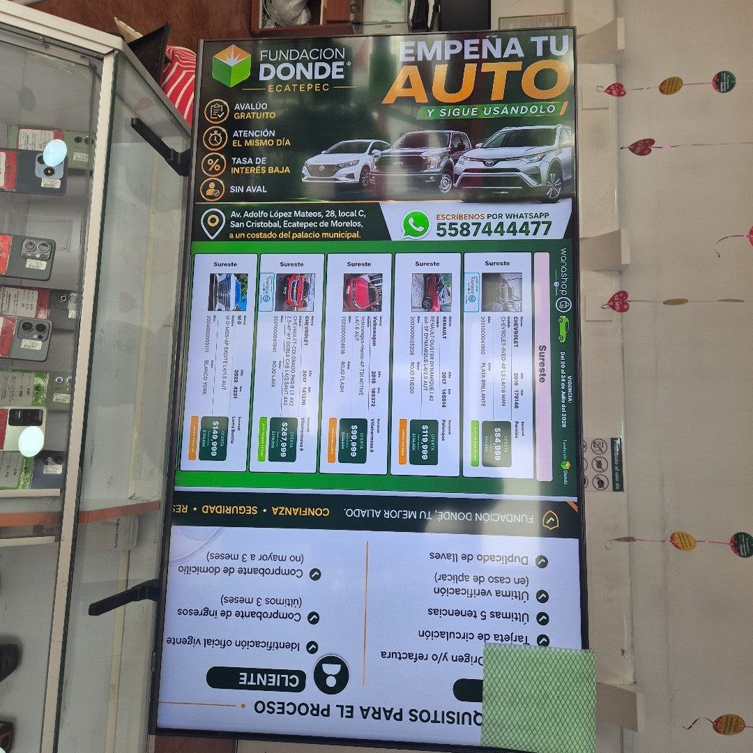 PANTALLA SAMSUNG QN50Q65CAF (2023) 50" QLED 4K (SEMINUEVO)