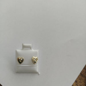 BROQUELES BROQUEL FIG CORAZON C CIRCONIA 14K 0.2614 GR (NUEVO)