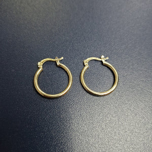 ARETES TEJIDO ARRACADAS LISAS 14K 1.2 GR (NUEVO)