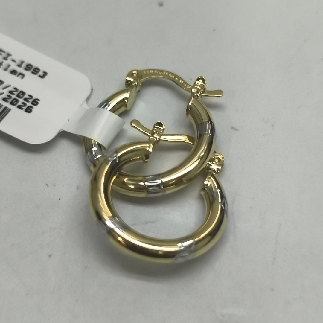 ARETES ARRACADAS COMBINADAS 14K 1.6 GR (NUEVO)