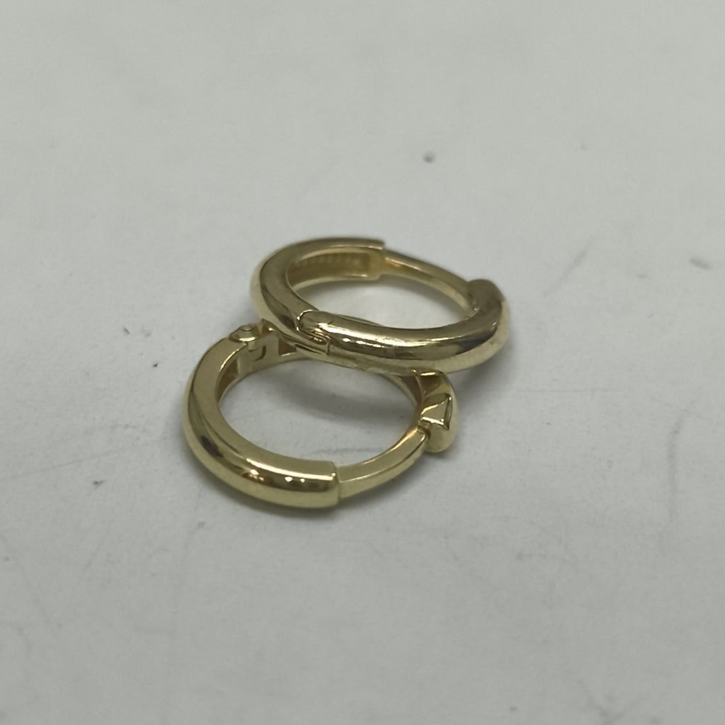 ARETES ARRACADAS LISAS 10K 1.2 GR (NUEVO)