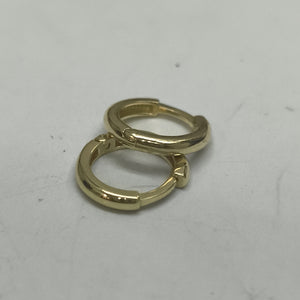 ARETES ARRACADAS LISAS 10K 1.2 GR (NUEVO)