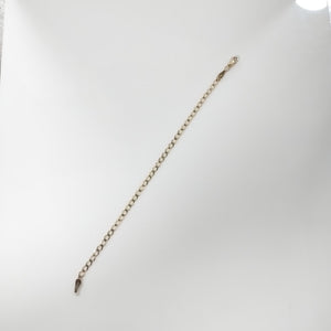PULSERA TEJIDO BARBADA 14K 18 CM 3.4 GR (NUEVO)