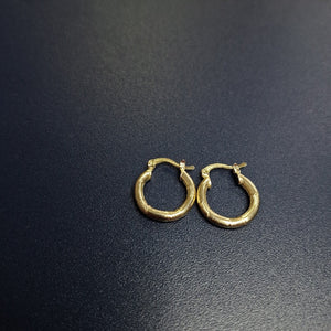 ARETES TEJIDO ARRACADAS CON DISEÑO 14K 2.6 GR (NUEVO)