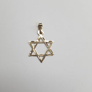 DIJE TEJIDO ESTRELLA DE DAVID 14K 0.5 GR (NUEVO)