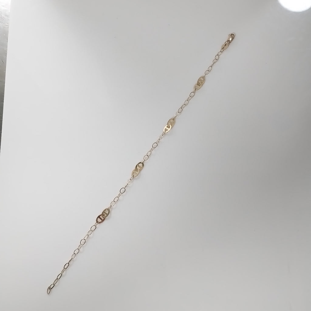 PULSERA ESPECIAL 14K 21 CM 1.8 GR (NUEVO)
