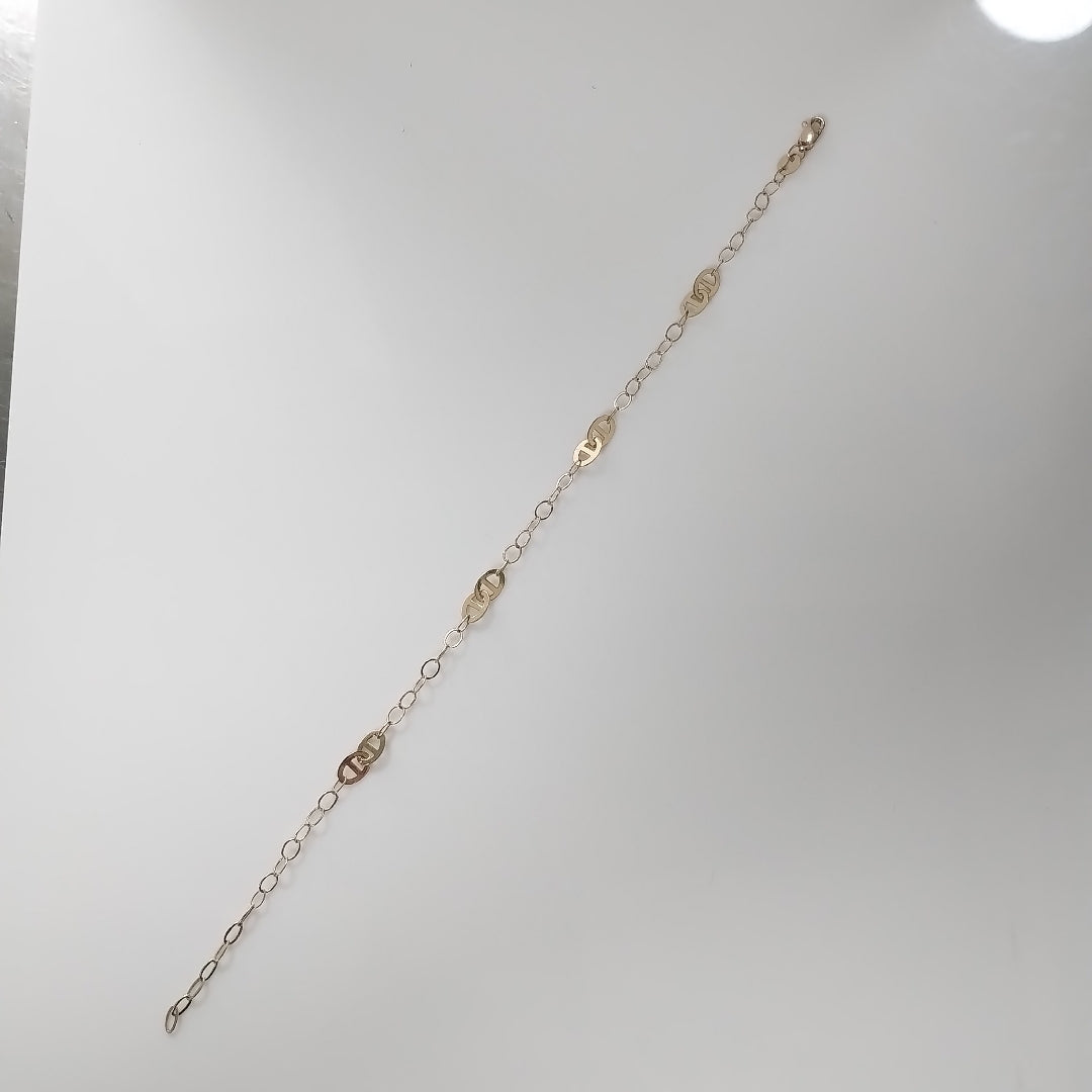 PULSERA ESPECIAL 14K 21 CM 1.8 GR (NUEVO)