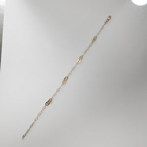 PULSERA ESPECIAL 14K 21 CM 1.8 GR (NUEVO)
