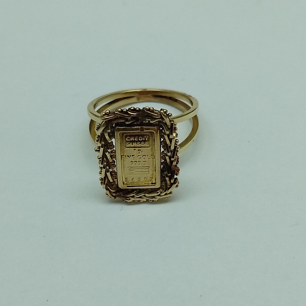 ANILLO ORO 10 K 3,50 GRMS (SEMINUEVO)