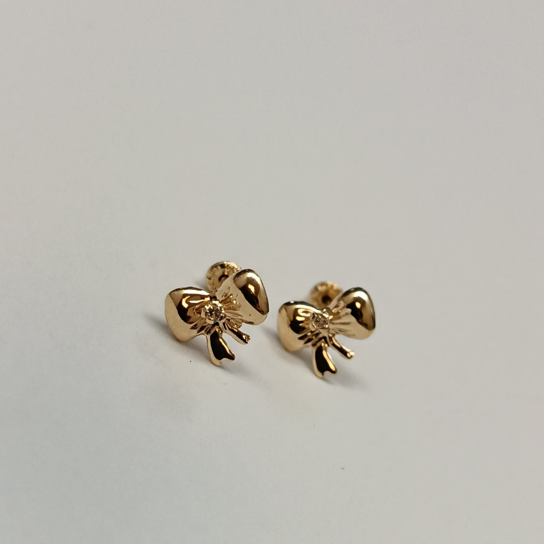 BROQUELES BROQUEL FIG MOÑO C CIRCONIA 14K 0.2441 GR (NUEVO)