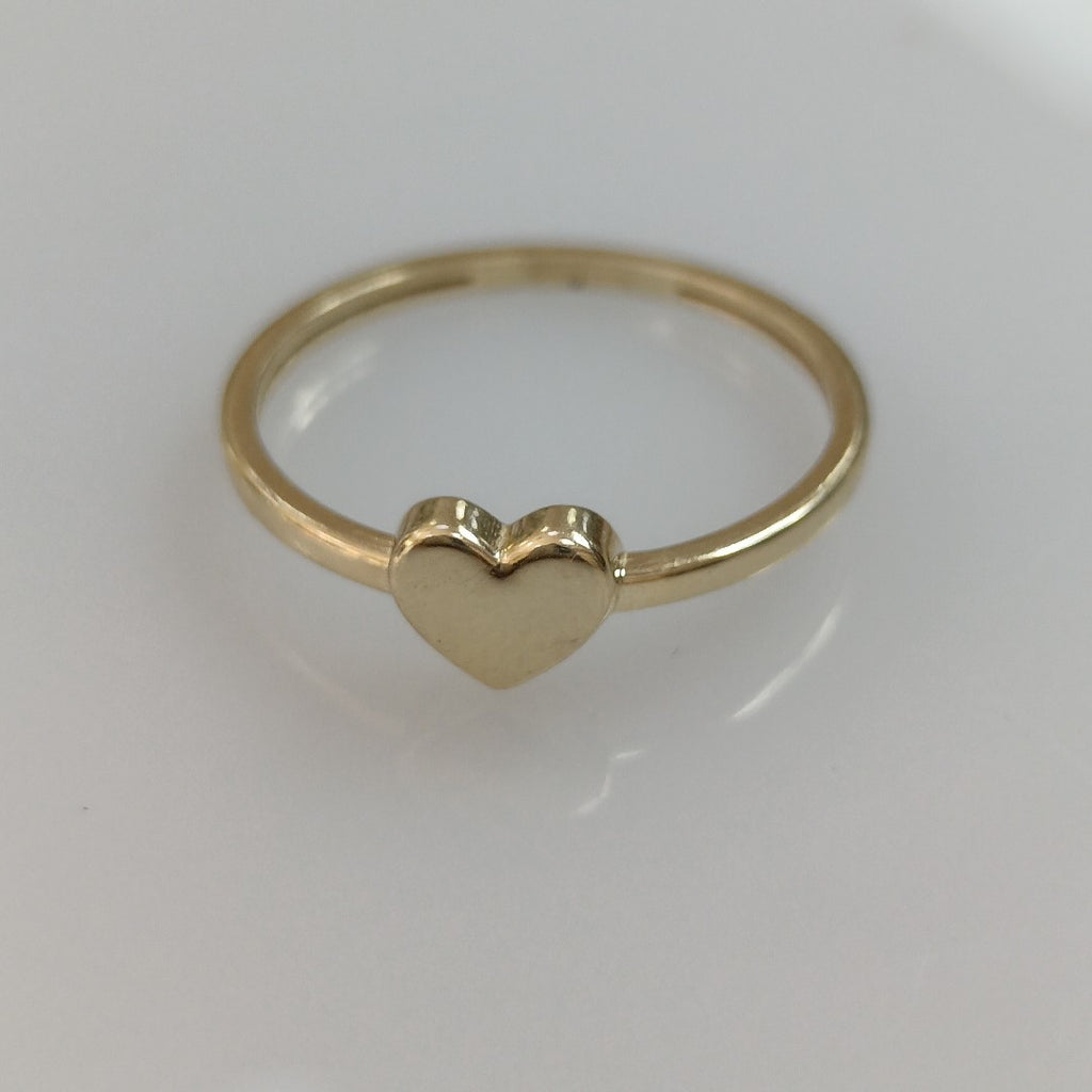 ANILLOS ANILLITO FIG CORAZON 10K TALLA 7 1.1 GR (NUEVO)