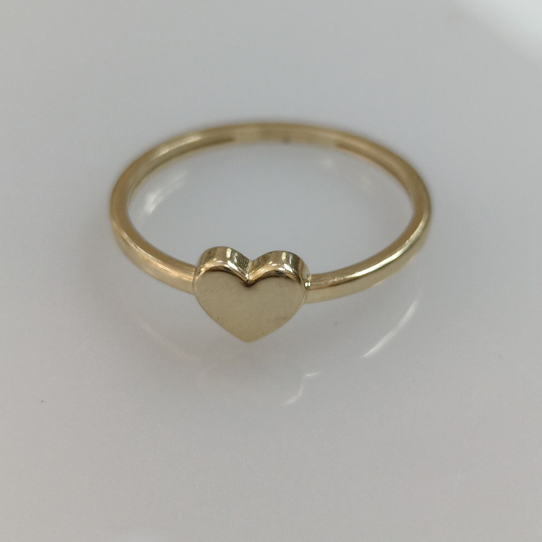 ANILLOS ANILLITO FIG CORAZON 10K TALLA 7 1.1 GR (NUEVO)