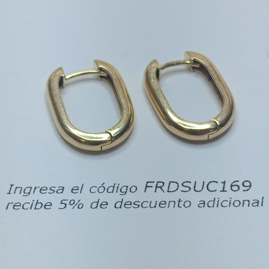 ARETES PAR ORO 14 K 3,90 GRMS (SEMINUEVO)