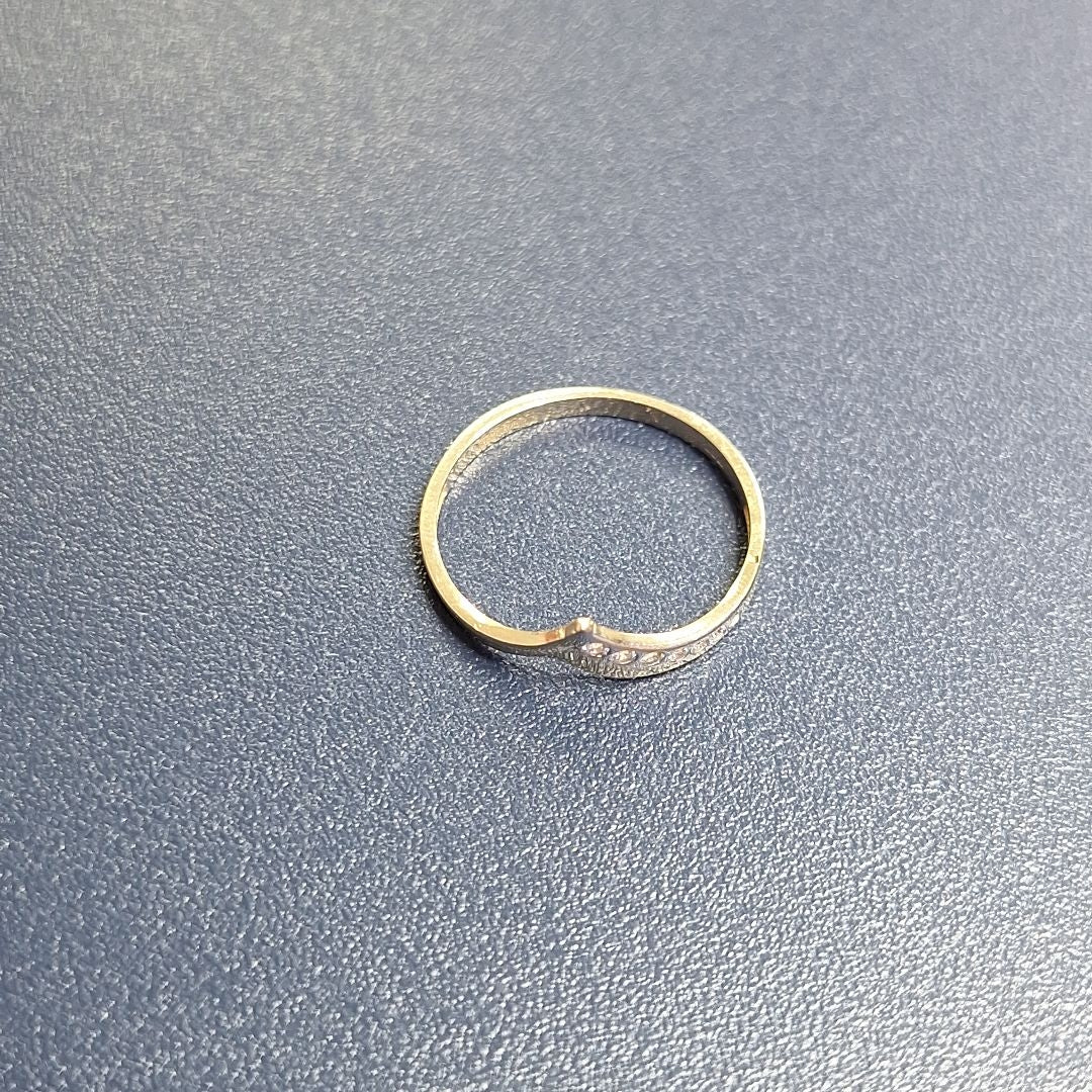 ANILLOS CON CIRCONIAS 14K TALLA 7 1 GR (NUEVO)