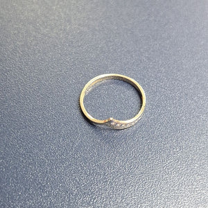 ANILLOS CON CIRCONIAS 14K TALLA 7 1 GR (NUEVO)
