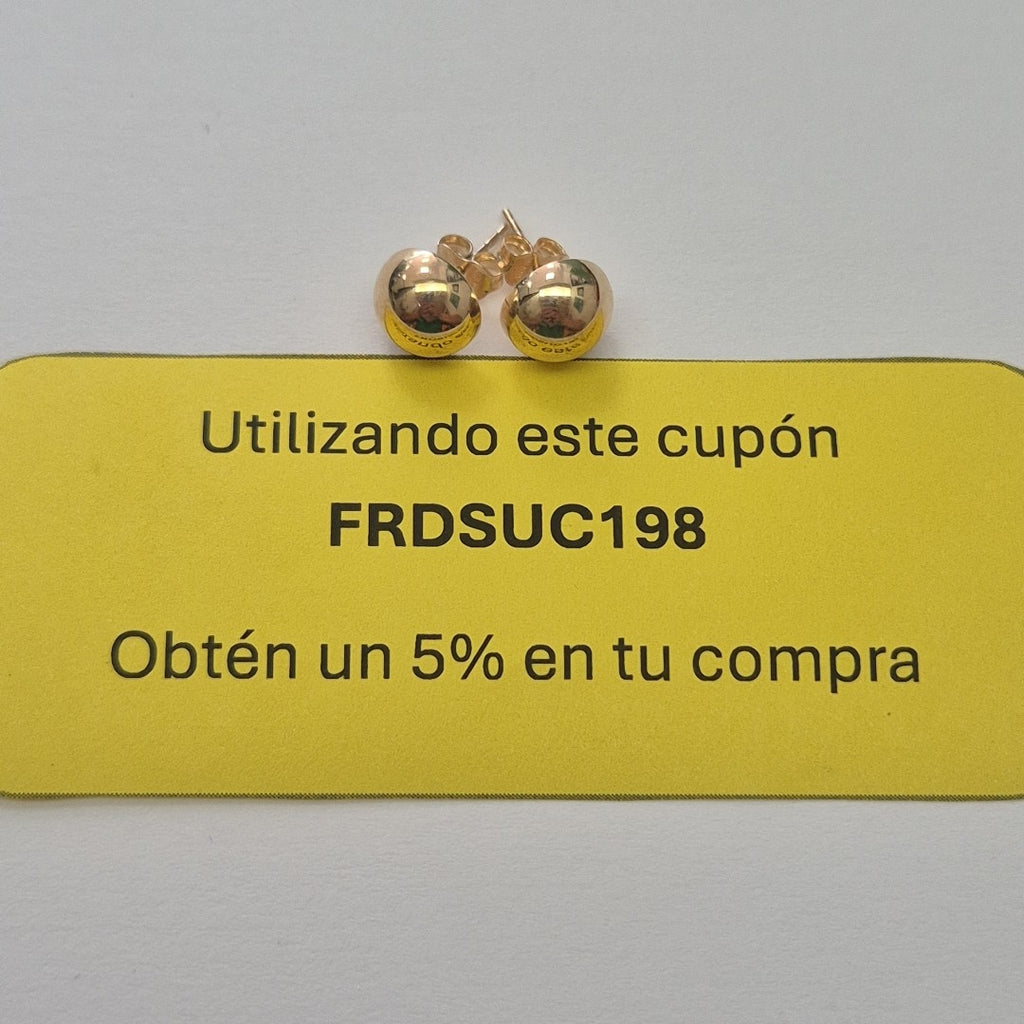 ARETES PAR ORO 10 K 1.6 GRMS (SEMINUEVO)