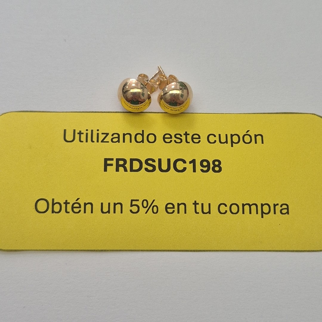 ARETES PAR ORO 10 K 1.6 GRMS (SEMINUEVO)