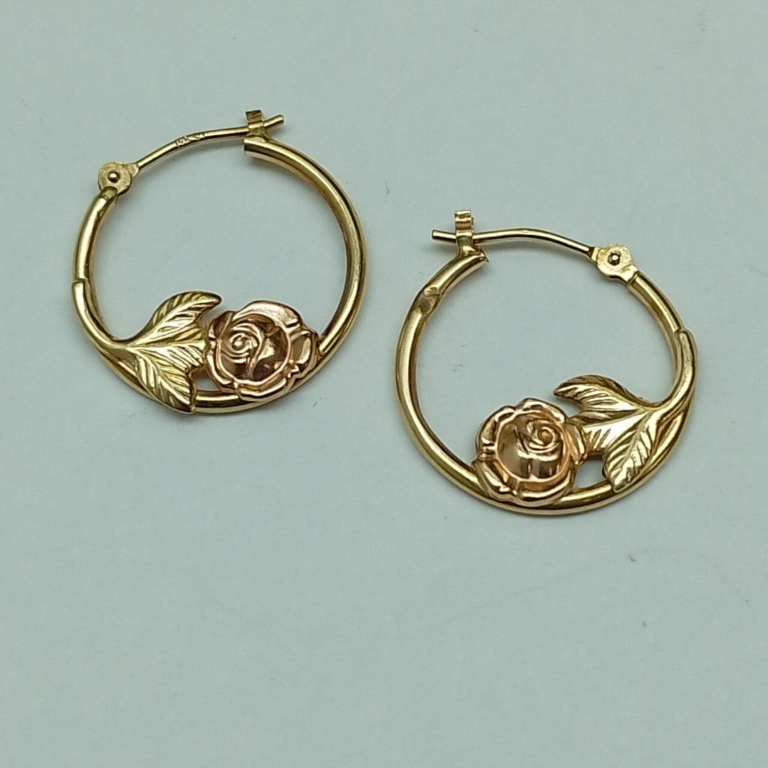 ARRACADAS PAR ORO 14 K 1 GRMS (SEMINUEVO)