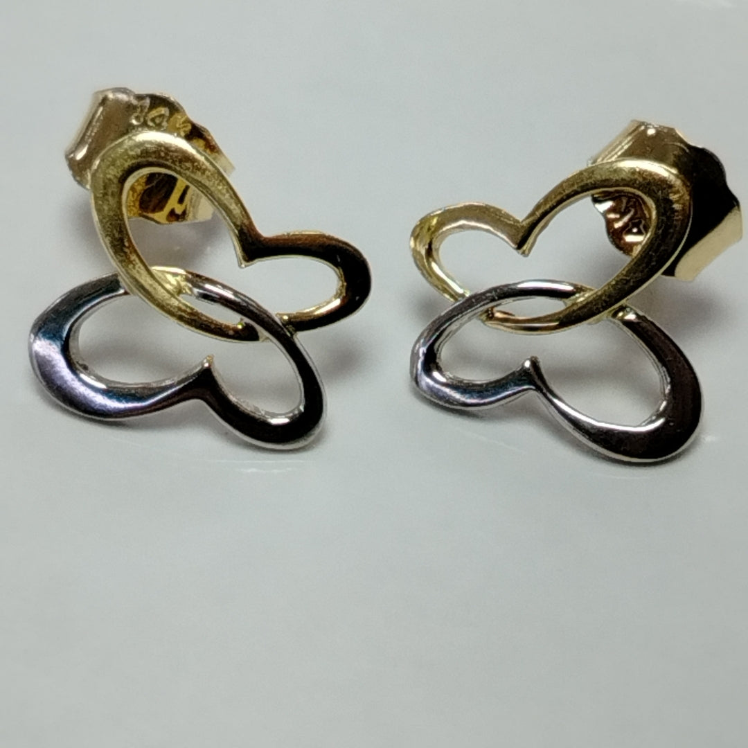 BROQUELES PAR ORO, ORO BLANCO 14 K 1.5 GRMS (SEMINUEVO)