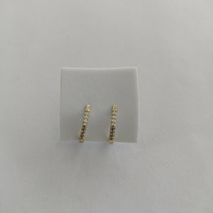 ARETES HUGIES C CIRCONIAS 14K 1.4 GR (NUEVO)