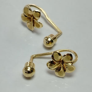 ARETES PAR ORO 14 K 2.1 GRMS (SEMINUEVO)
