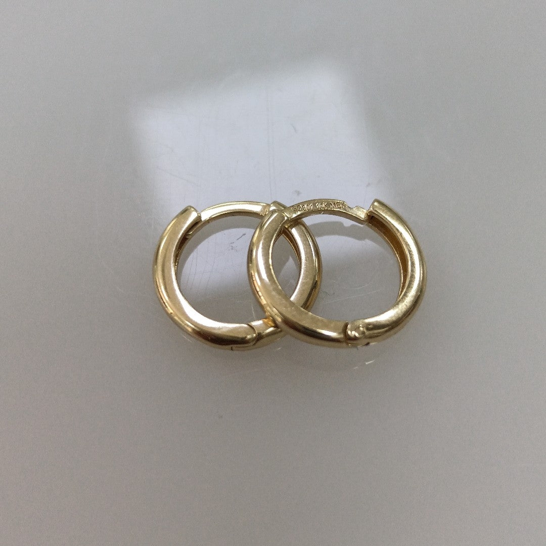 ARETES ARRACADAS LISAS 10K 1.1 GR (NUEVO)
