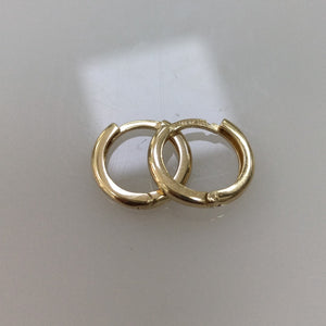 ARETES ARRACADAS LISAS 10K 1.1 GR (NUEVO)