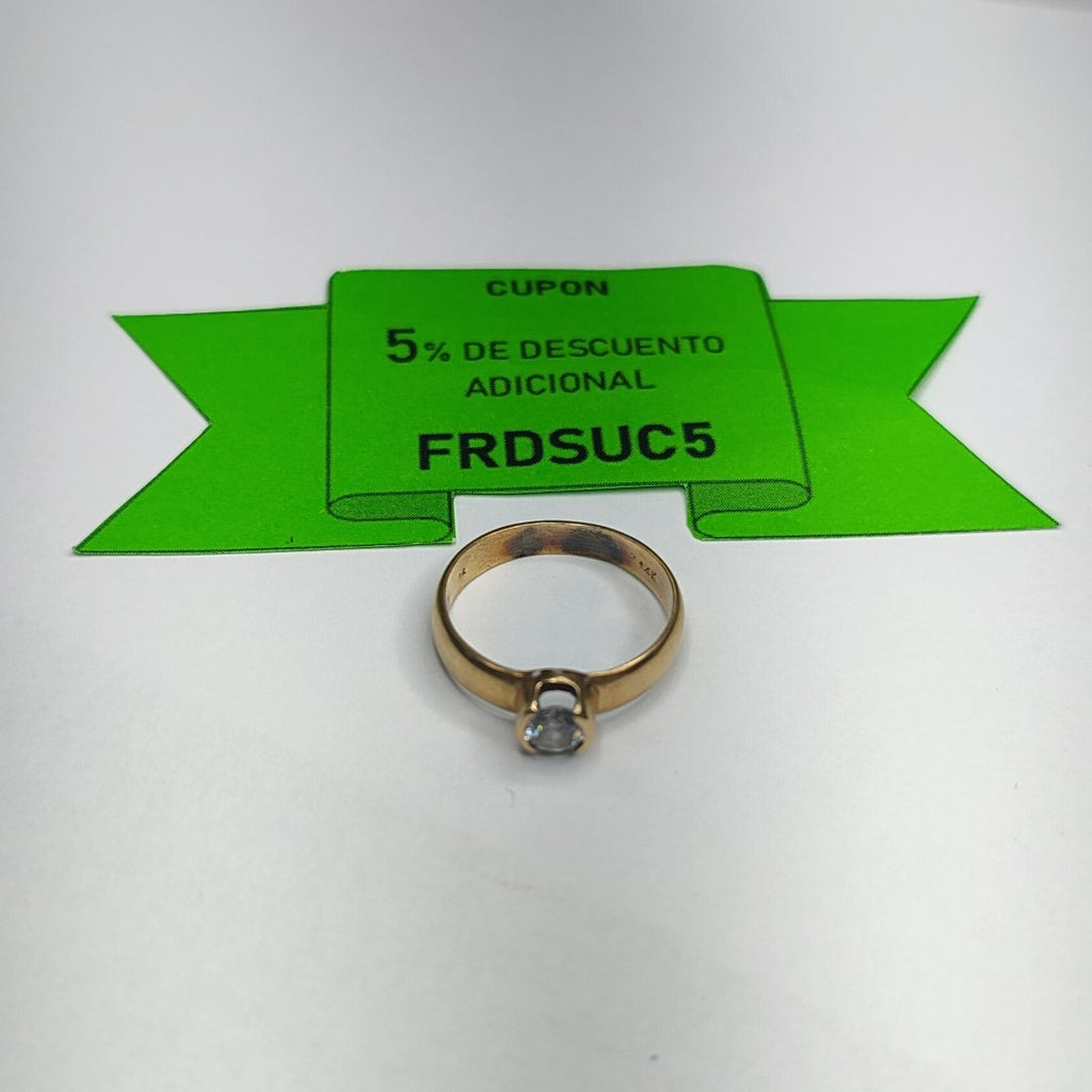 SOLITARIO ORO 14 K 3,30 GRMS (SEMINUEVO)