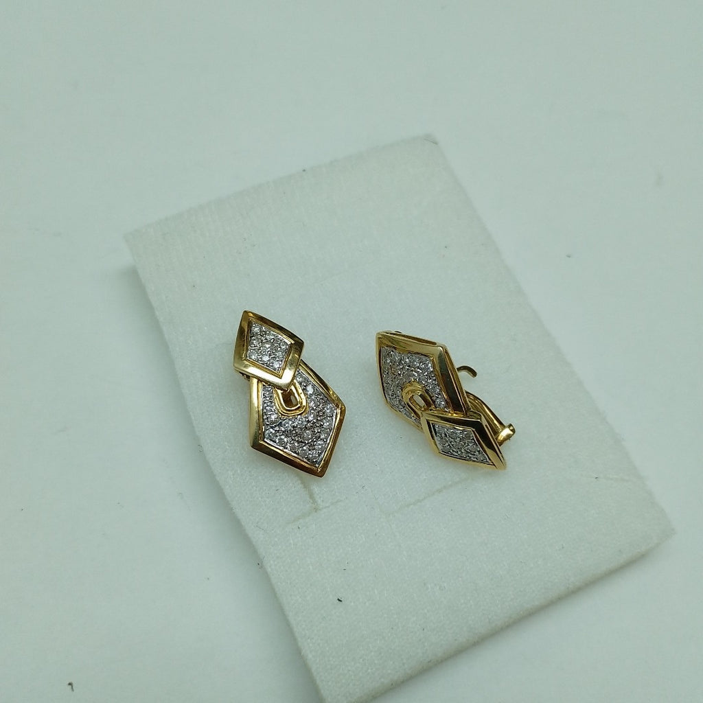 ARETES PAR ORO,RODIADO 14 K 8,50 GRMS (SEMINUEVO)