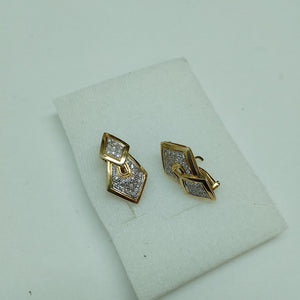 ARETES PAR ORO,RODIADO 14 K 8,50 GRMS (SEMINUEVO)